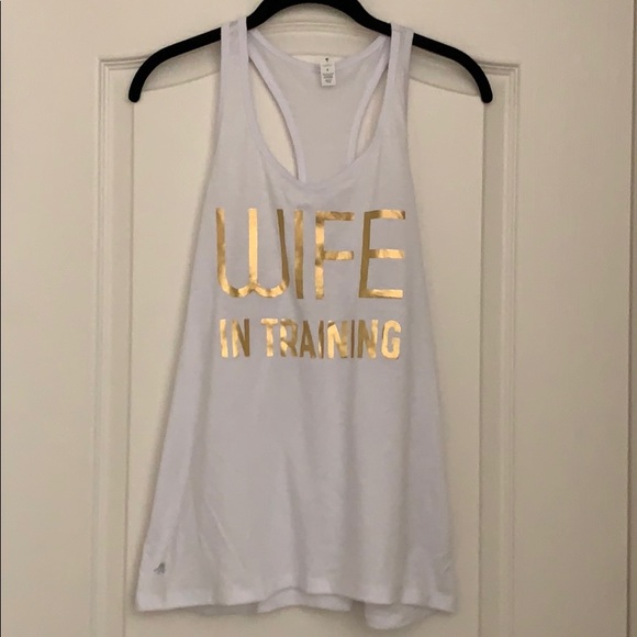Ideology Tops - NWT “wife in training” Bride Tank